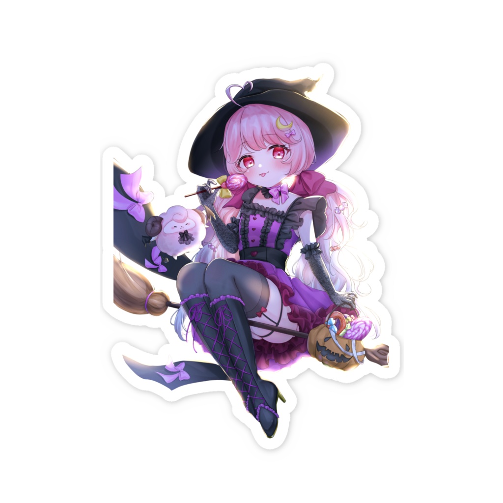 【ステッカー】ハピハロ魔女っこよう