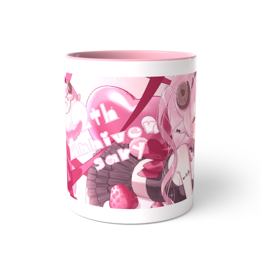 夢乃羊2周年記念マグカップ