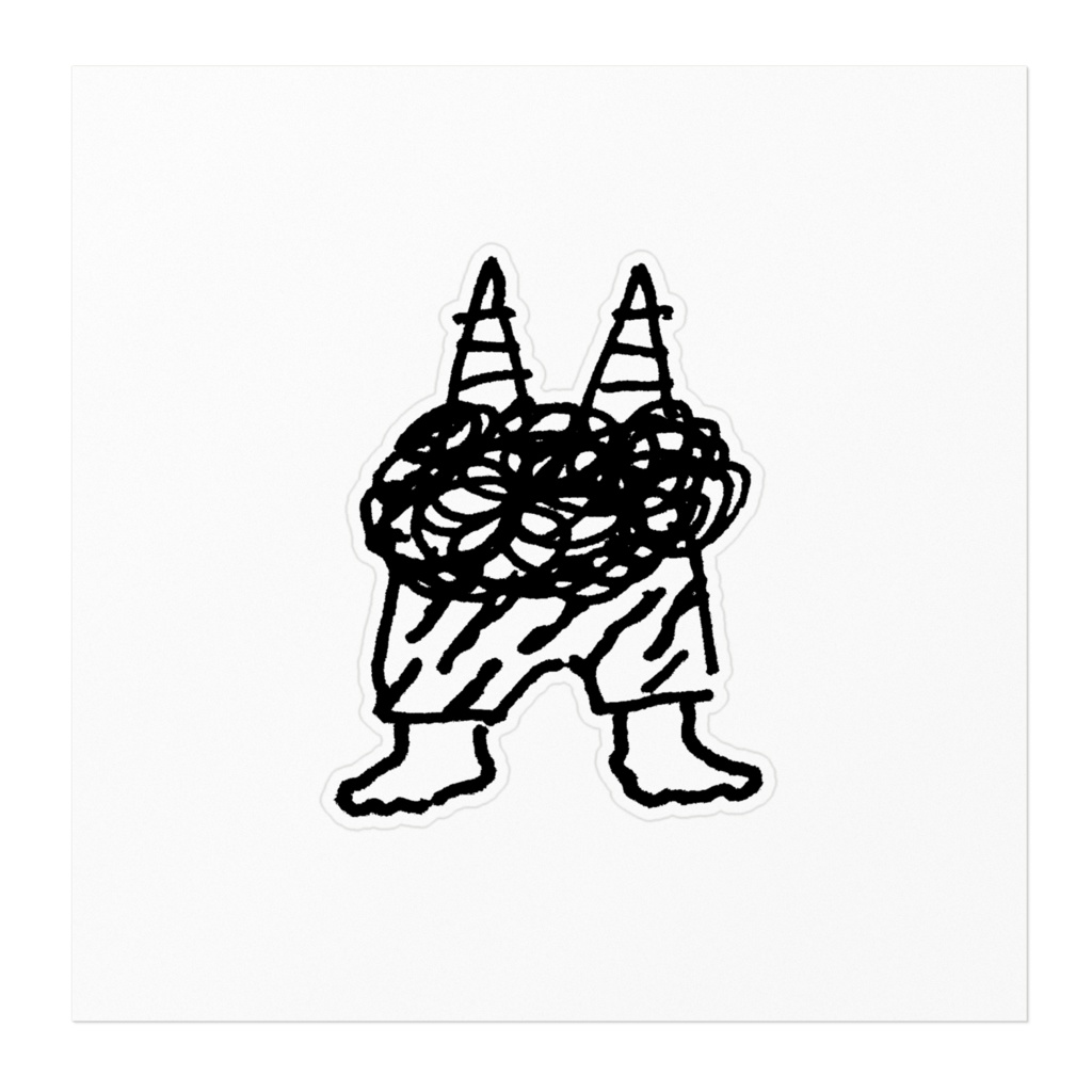 鬼のパンツステッカー