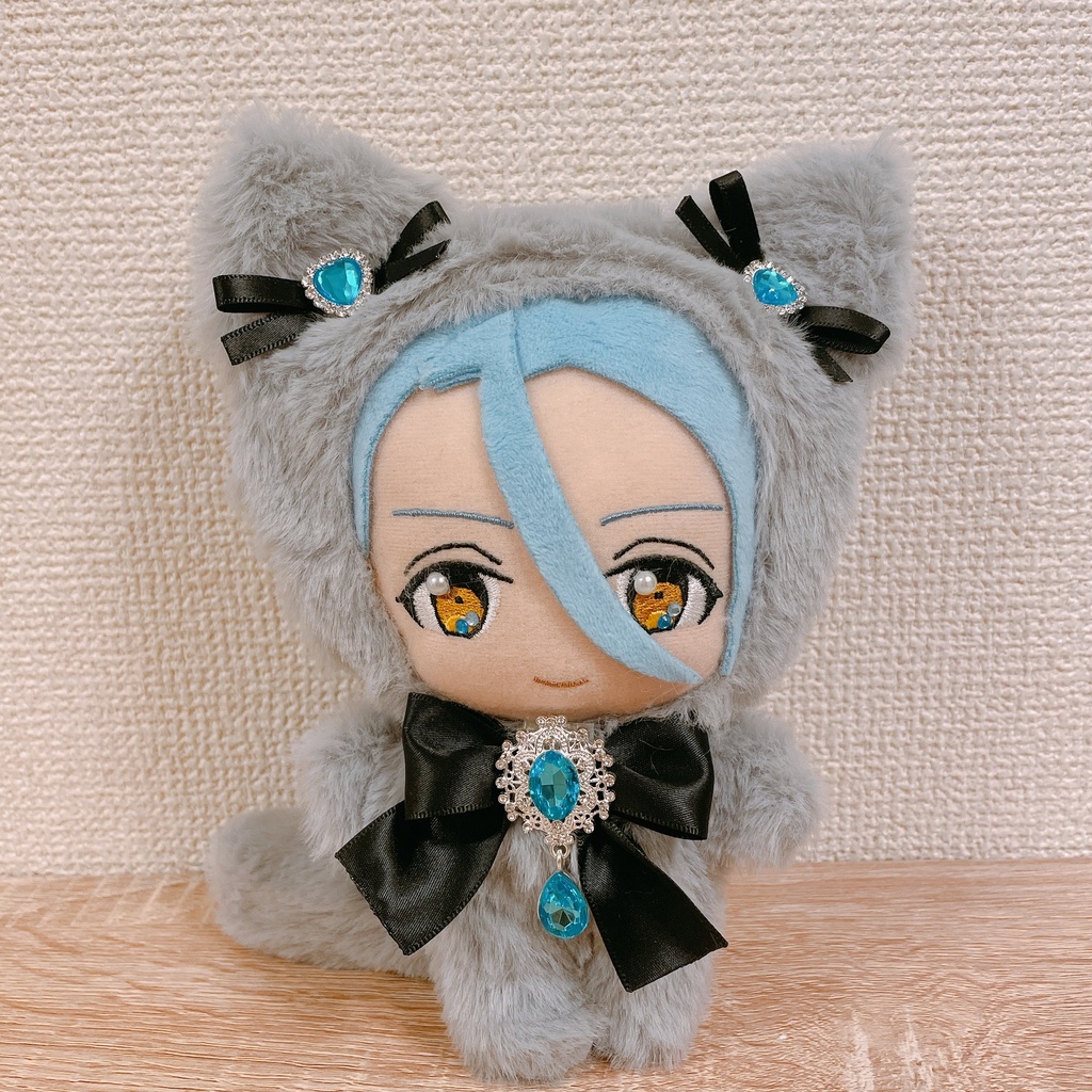 あんスタ ぬい服 着ぐるみ 新衣装 猫 狼 水色 グレー 瀬名泉 椎名ニキ