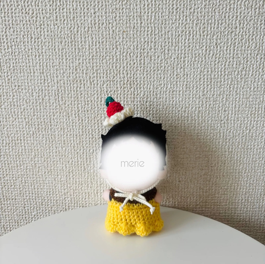 プリンアラモード (10cm ぬい服)