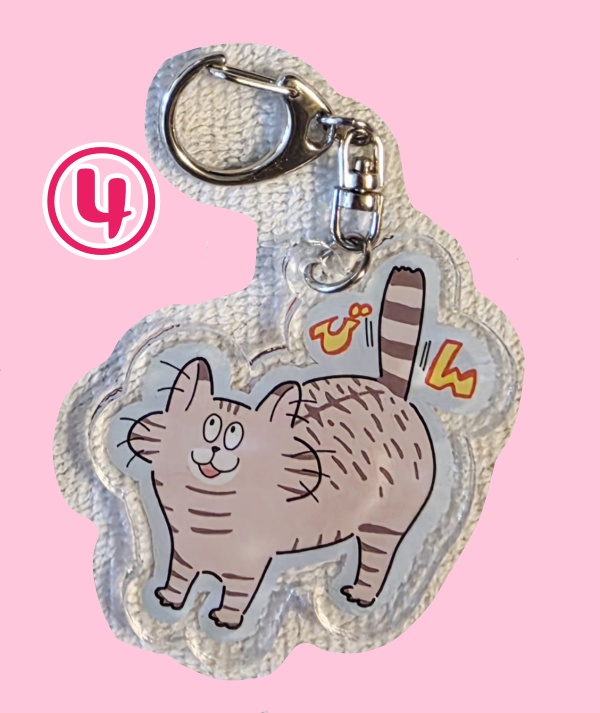 猫・ハムアクリルキーホルダー