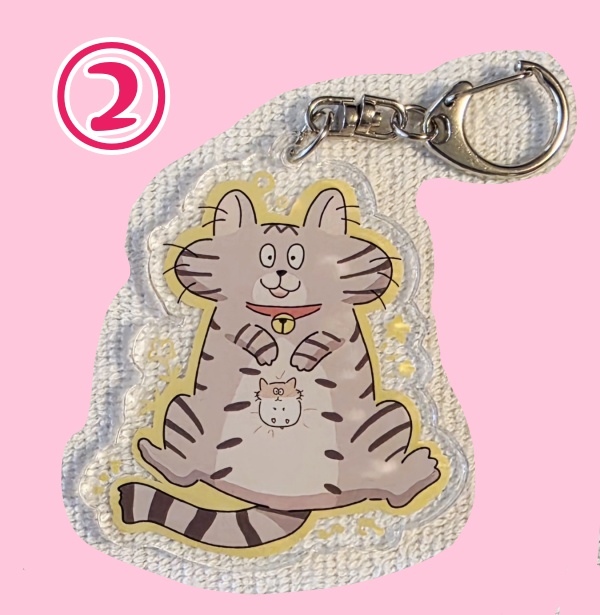 猫・ハムアクリルキーホルダー