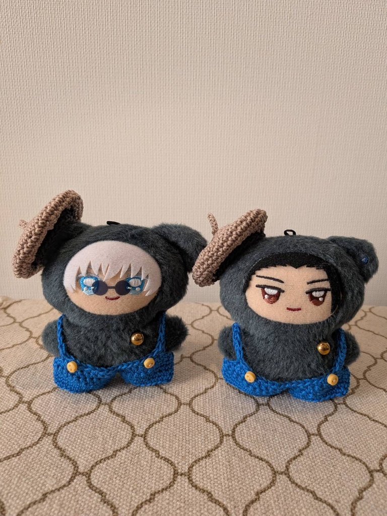 カラーポップサロペット＆ベレー帽【💙×🤎】