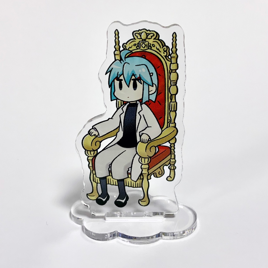 鬼桐さんのミニアクリルスタンドC（玉座）