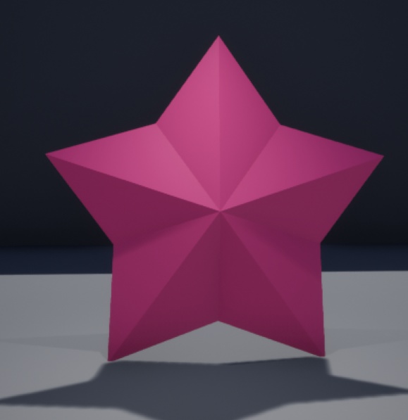 ピンクの星