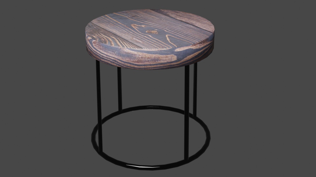 【3Dモデル】カフェっぽいイス/4種類