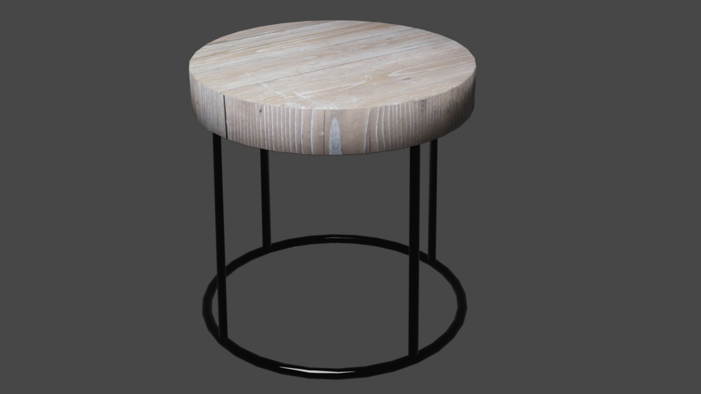 【3Dモデル】カフェっぽいイス/4種類