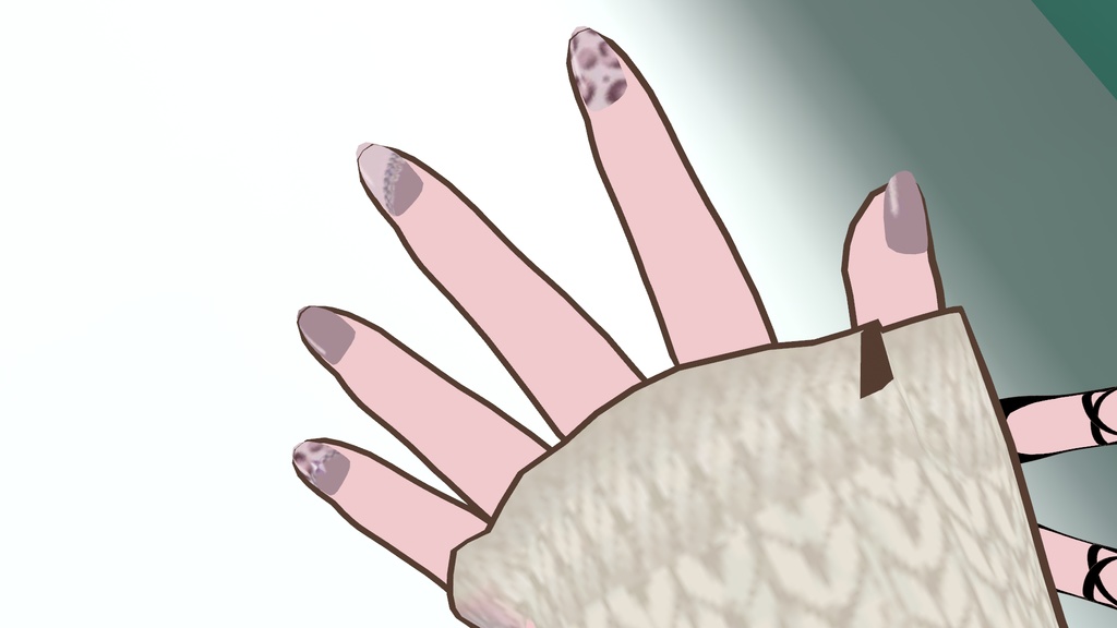 【凪夜瑠璃用】ヒョウ柄ネイル