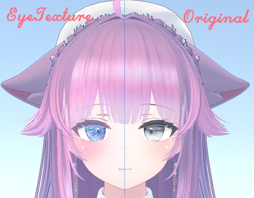 【無料】珀杏-Hakua- Eye texture VRChat用瞳テクスチャ (PSD付き)