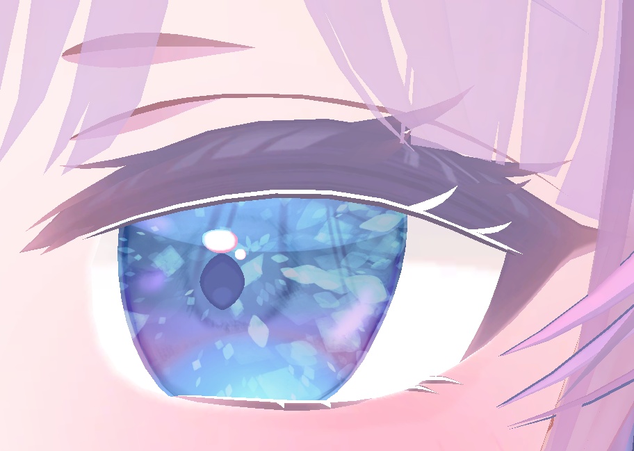 【無料】珀杏-Hakua- Eye texture VRChat用瞳テクスチャ (PSD付き)