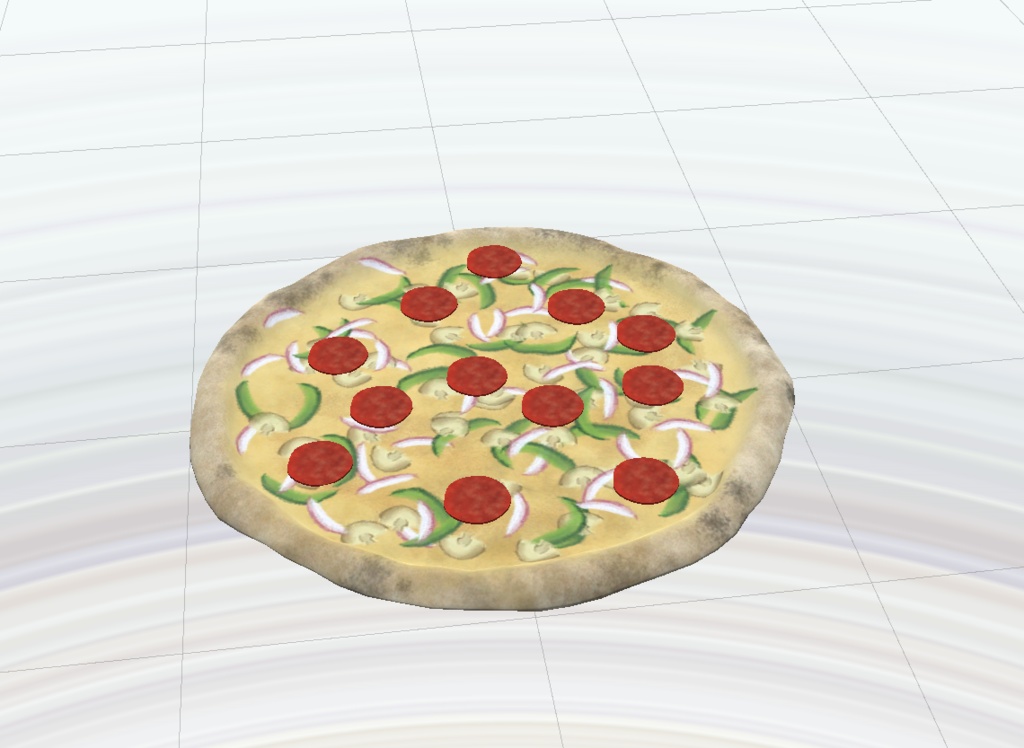 【無料】<VR Chat想定食品> デラックスピザ・シーフードピザ