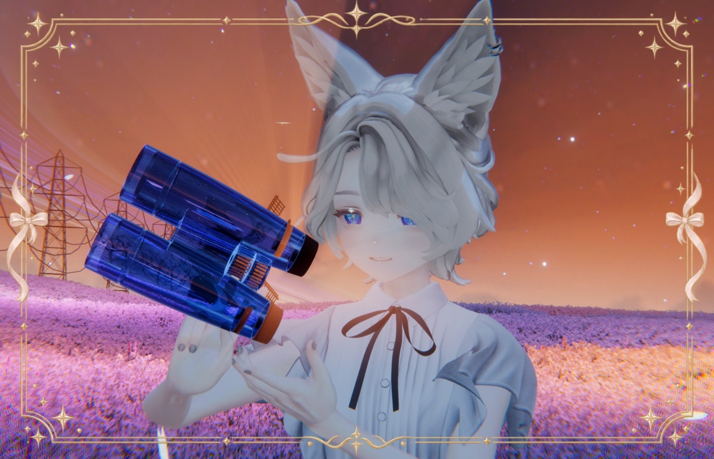 【MA対応】エレガント双眼鏡 【3Dモデル+アバター&ワールドギミック】
