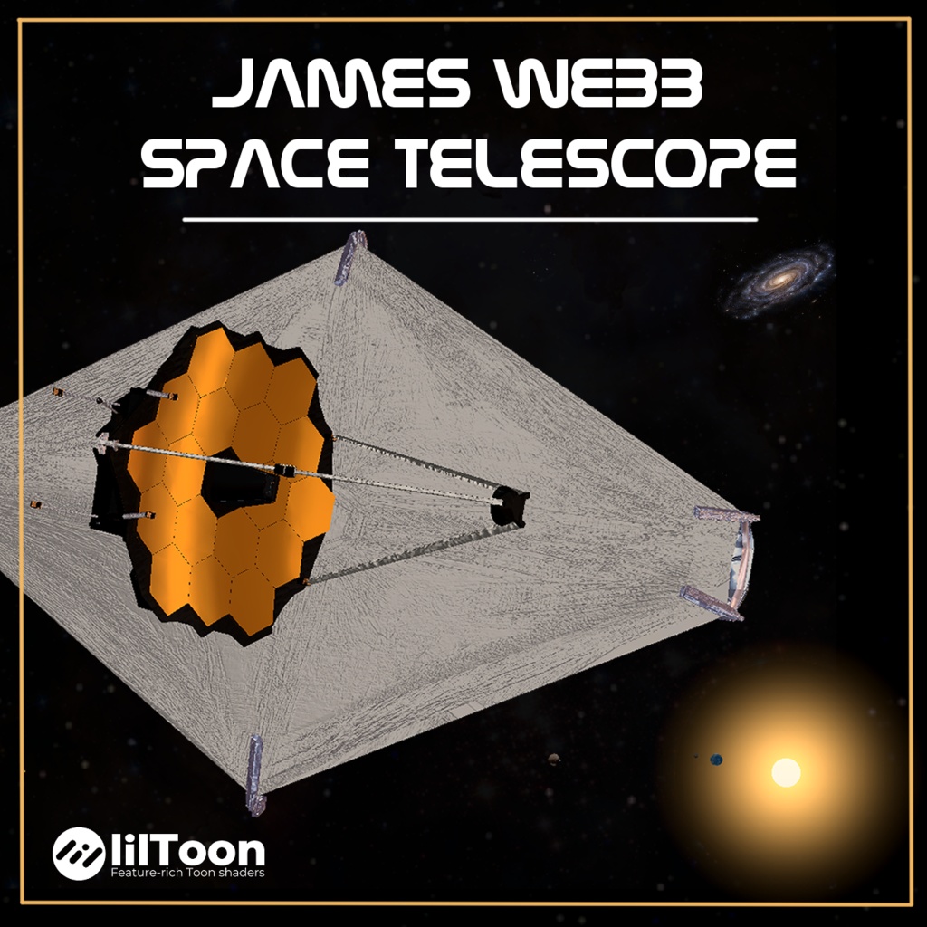 【無料】James Webb Space Telescope ジェームズ・ウェブ宇宙望遠鏡【3Dモデル】