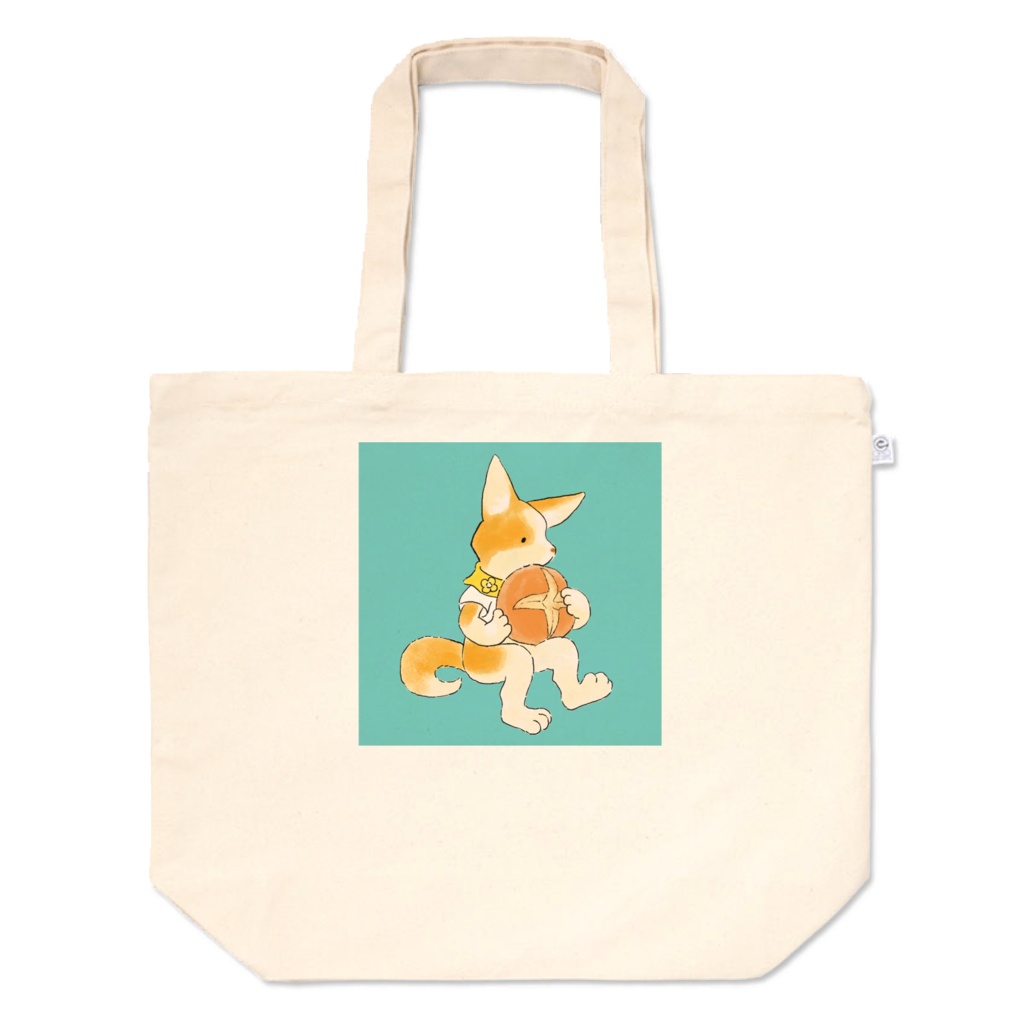Bread-eating Corgi Bag Green color