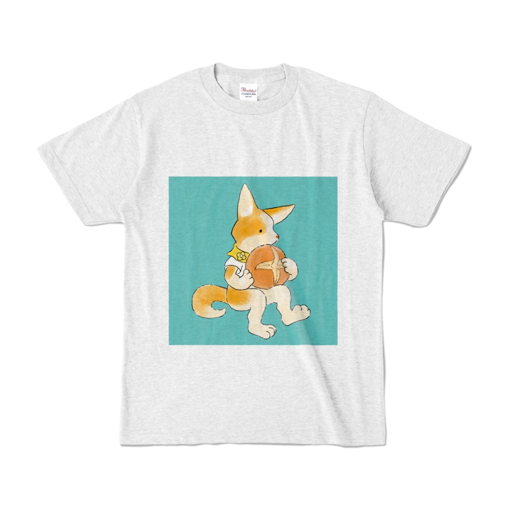 Bread-eating Corgi color T-shirts