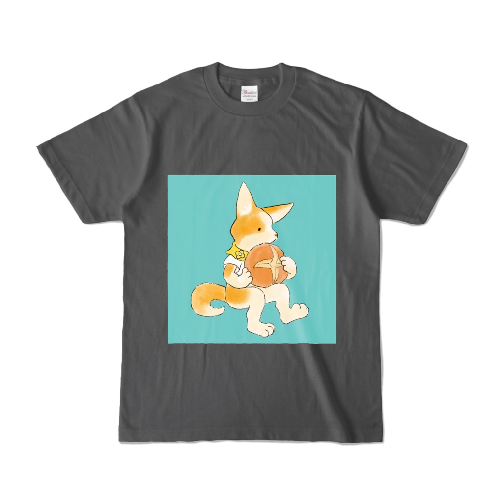 Bread-eating Corgi color T-shirts