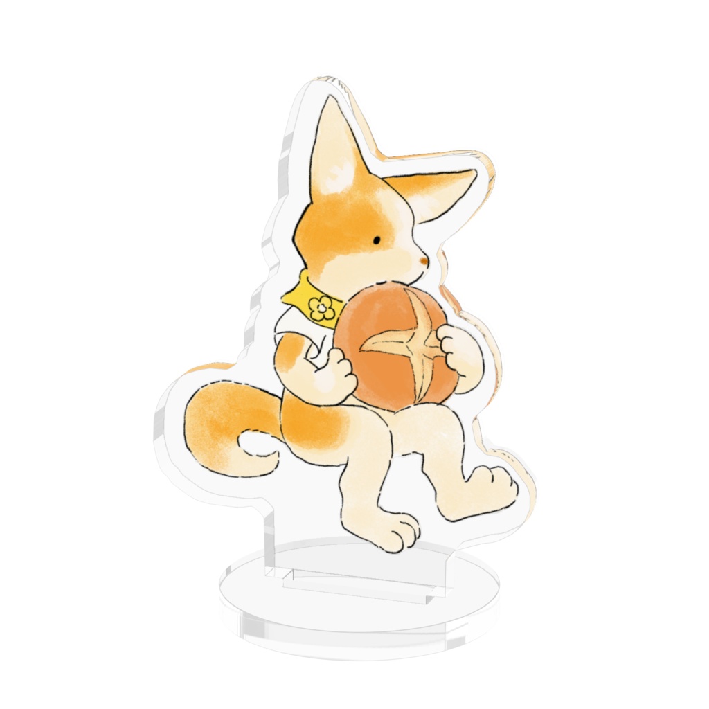 Bread-eating Corgi Acrylic stand