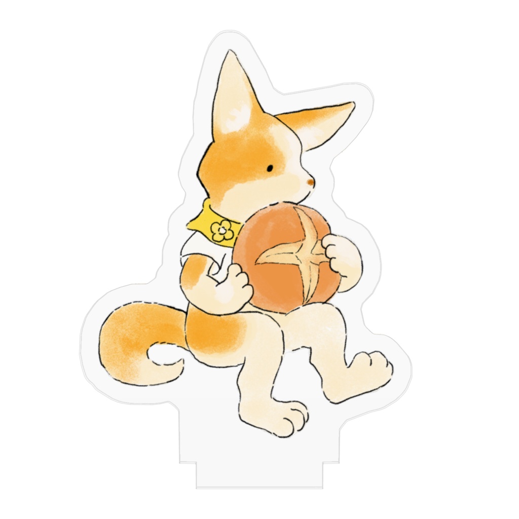 Bread-eating Corgi Acrylic stand