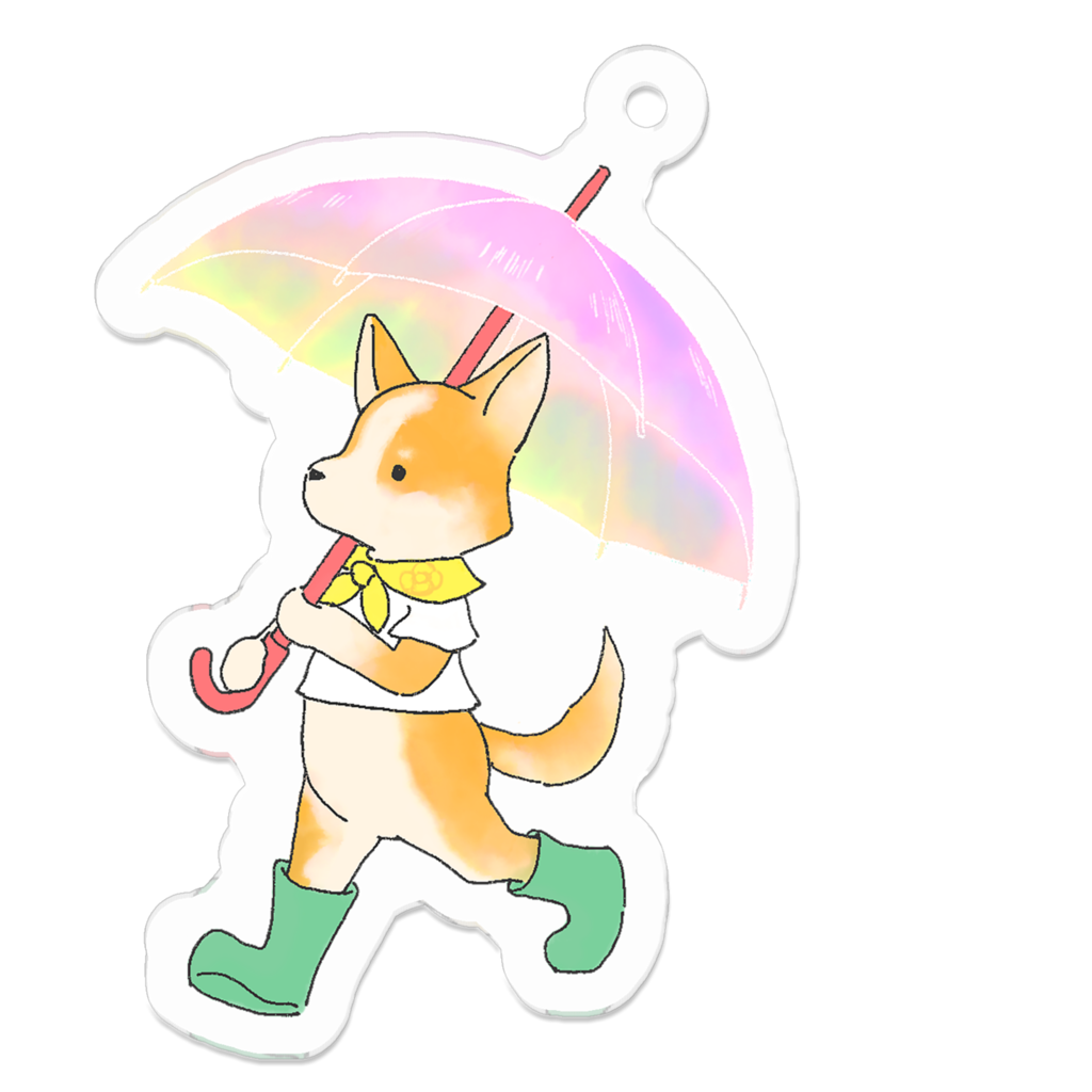 Corgi on a rainy day K...