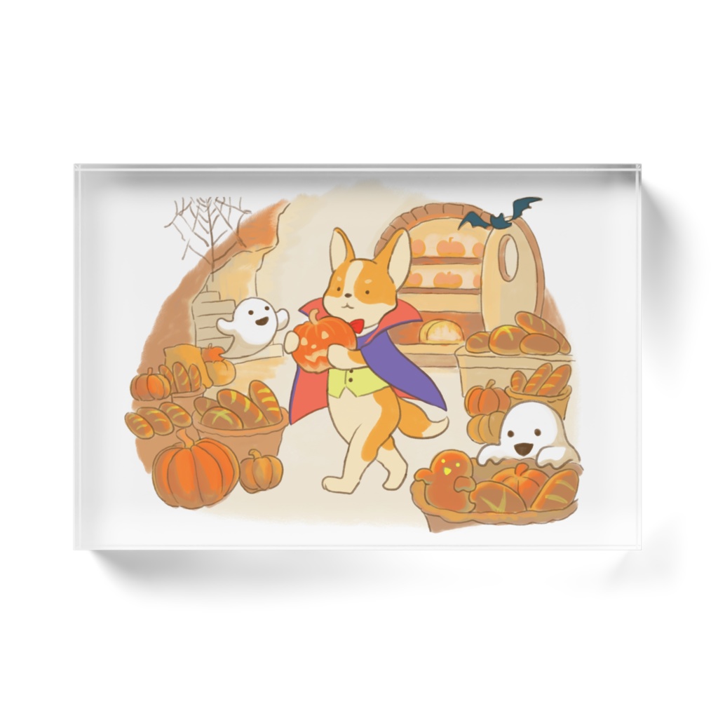 Halloween Corgi Bakery アクリルブロック