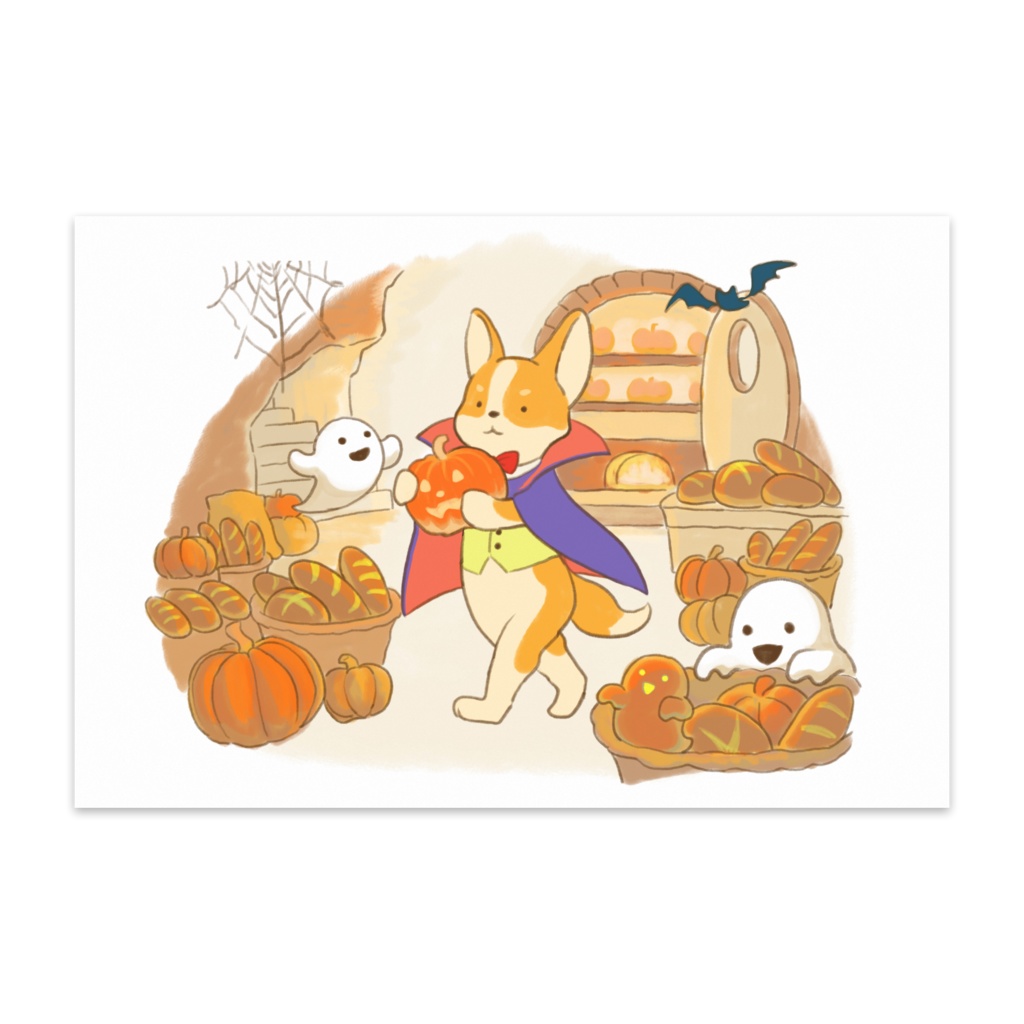 Happy Halloween! Corgi Bakery ポストカード(10枚セット)