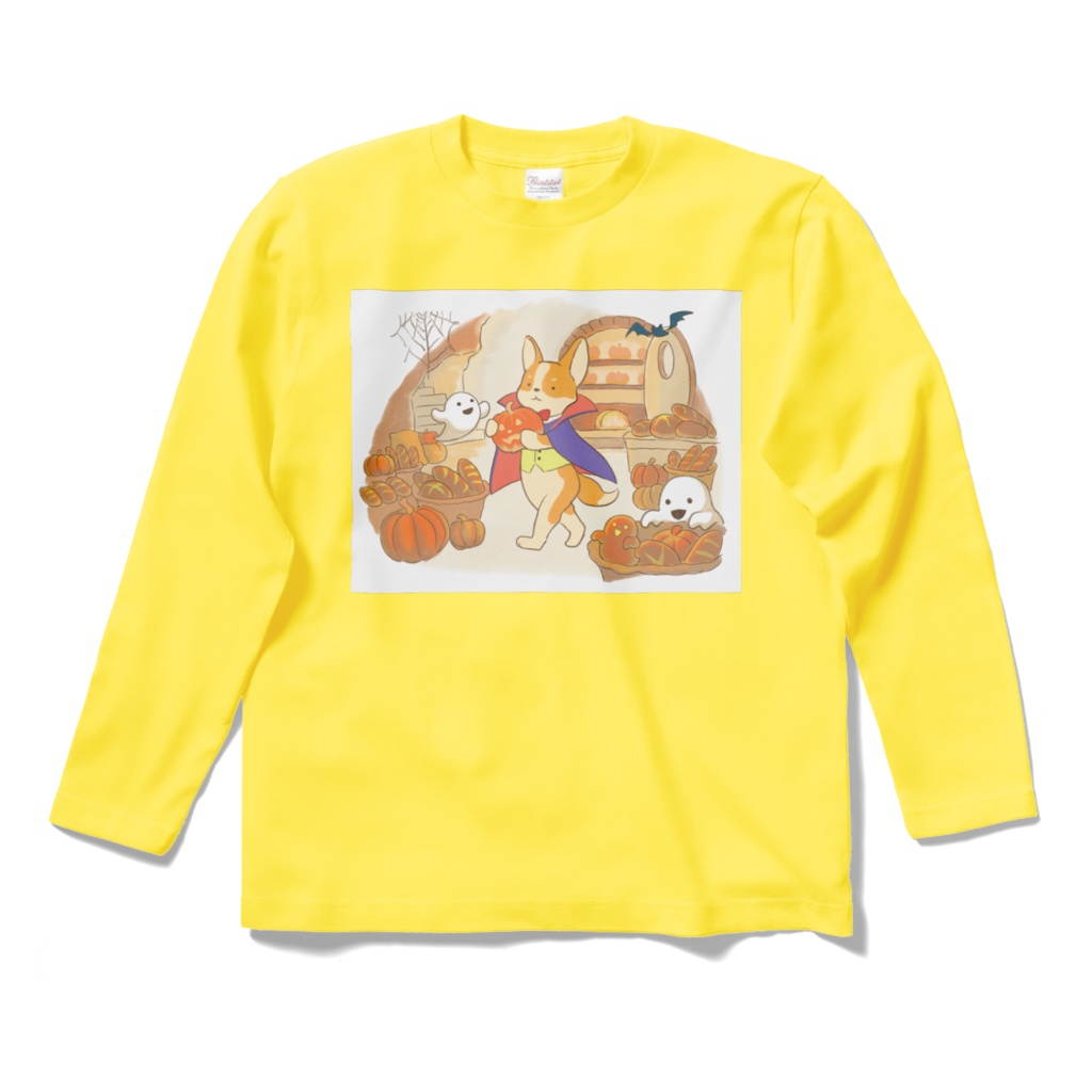 Happy Halloween! Corgi Bakery ロングスリーブTシャツ