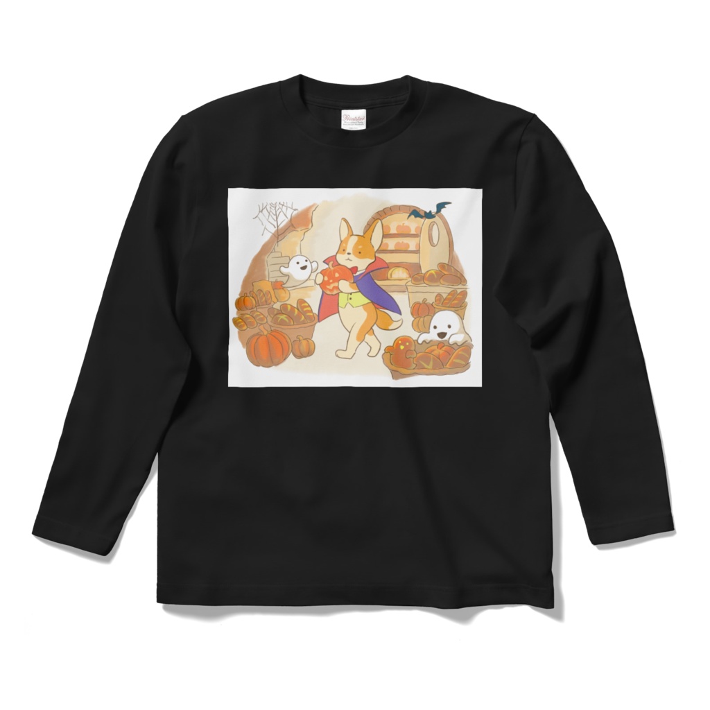 Happy Halloween! Corgi Bakery ロングスリーブTシャツ