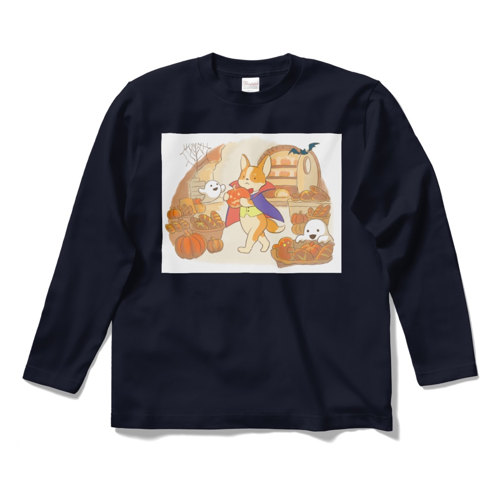 Happy Halloween! Corgi Bakery ロングスリーブTシャツ