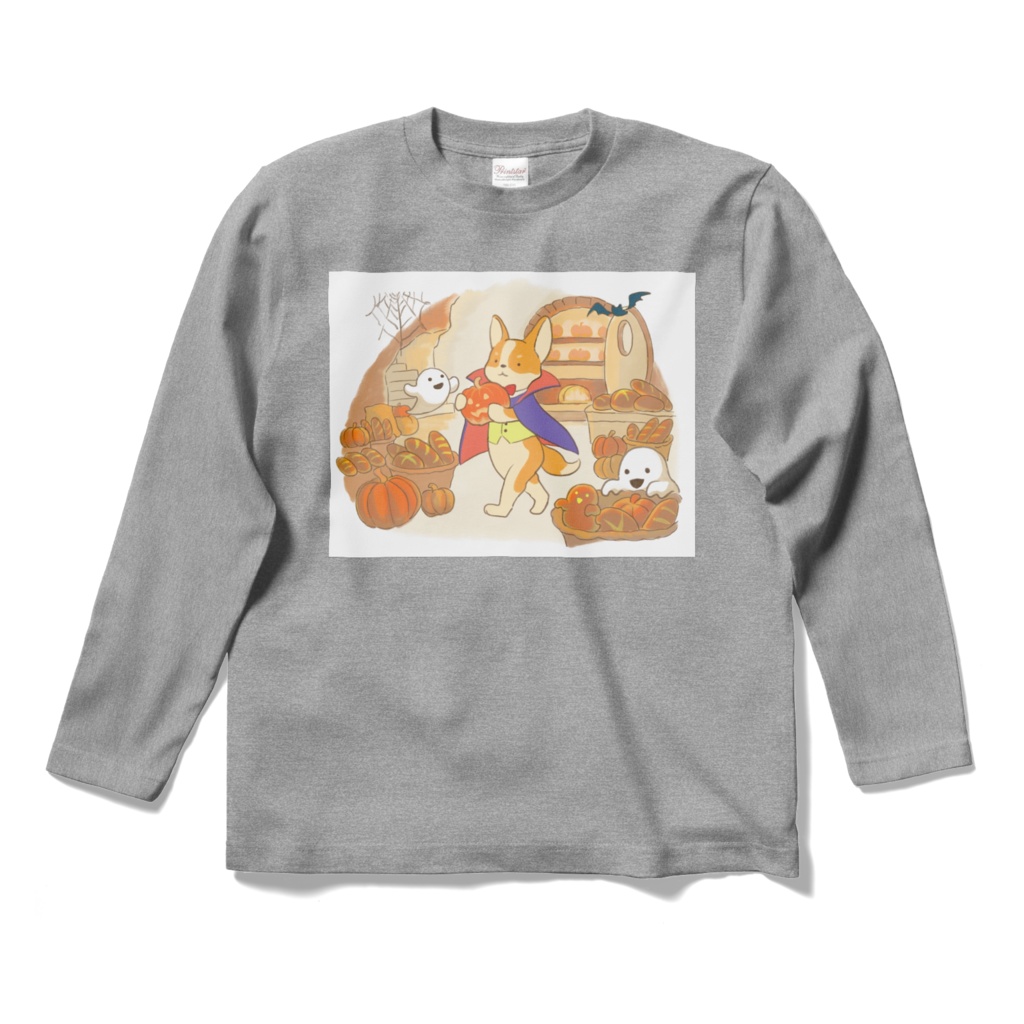 Happy Halloween! Corgi Bakery ロングスリーブTシャツ