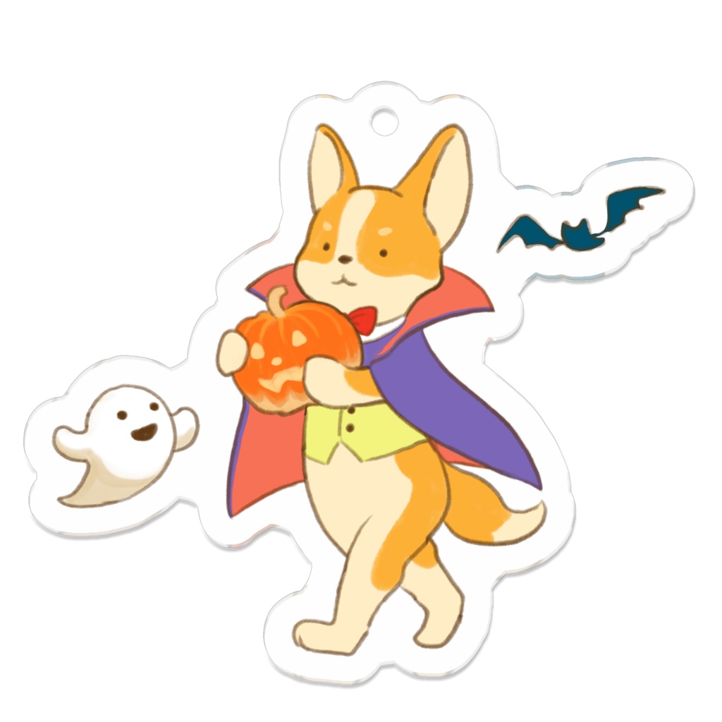 Happy Halloween! Corgi Bakery アクリルキーホルダー