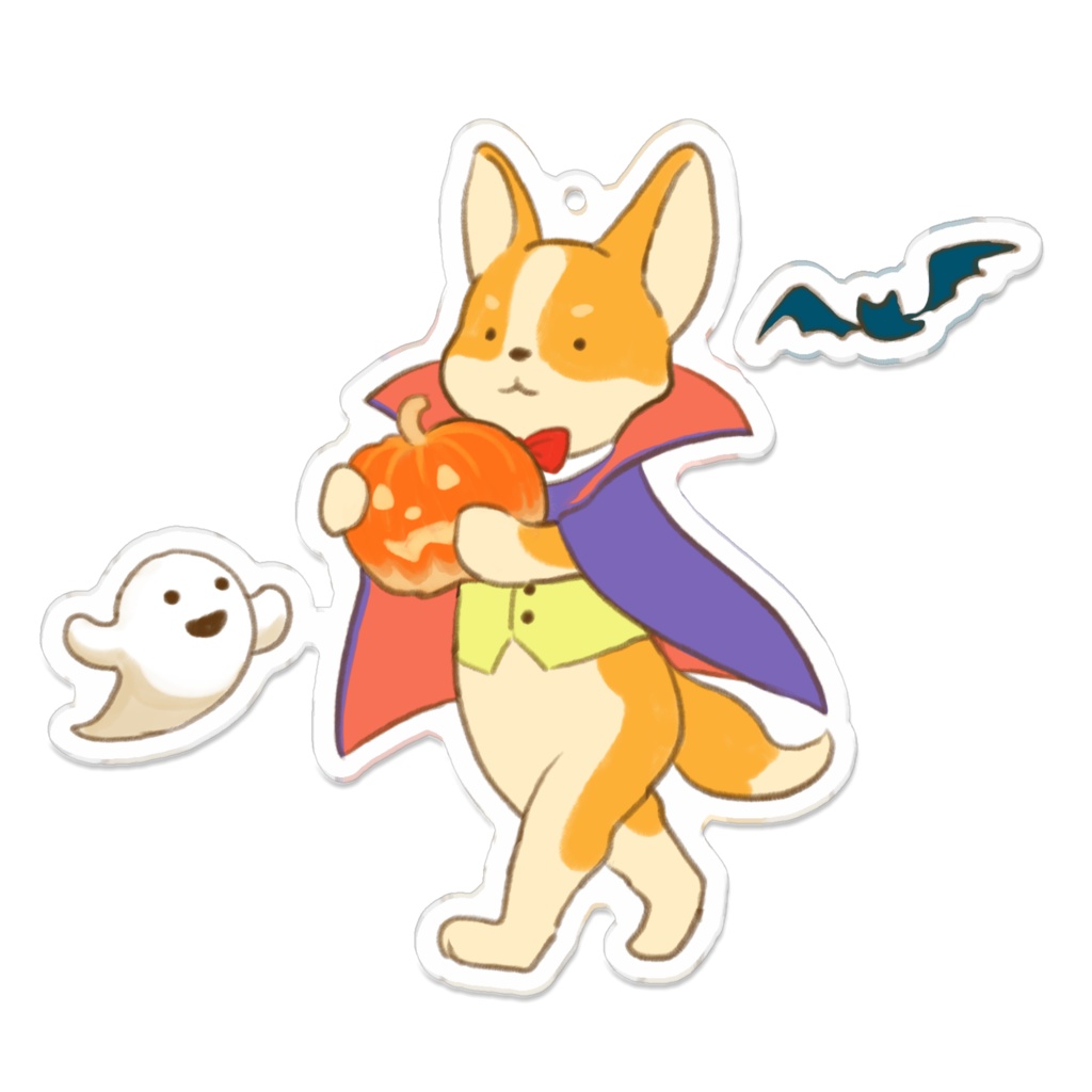 Happy Halloween! Corgi Bakery アクリルキーホルダー