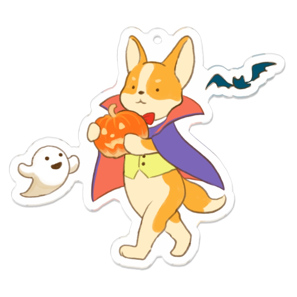 Happy Halloween! Corgi Bakery アクリルキーホルダー