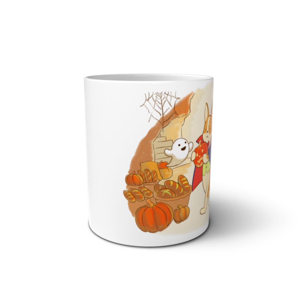Happy Halloween! Corgi Bakery マグカップ