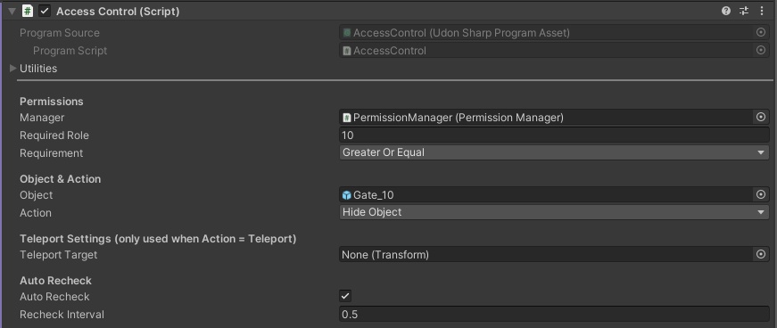 VRC Permission System