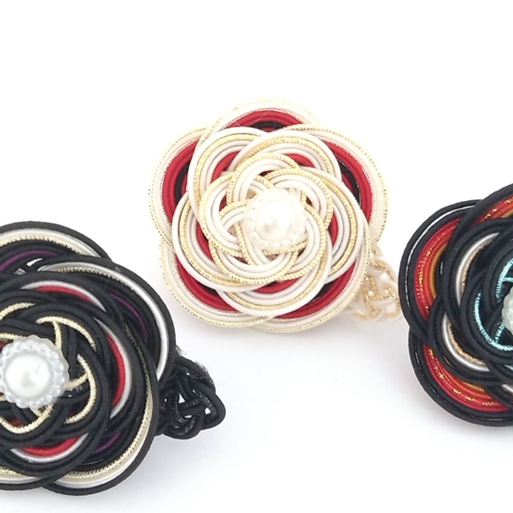 【水引】帯留め