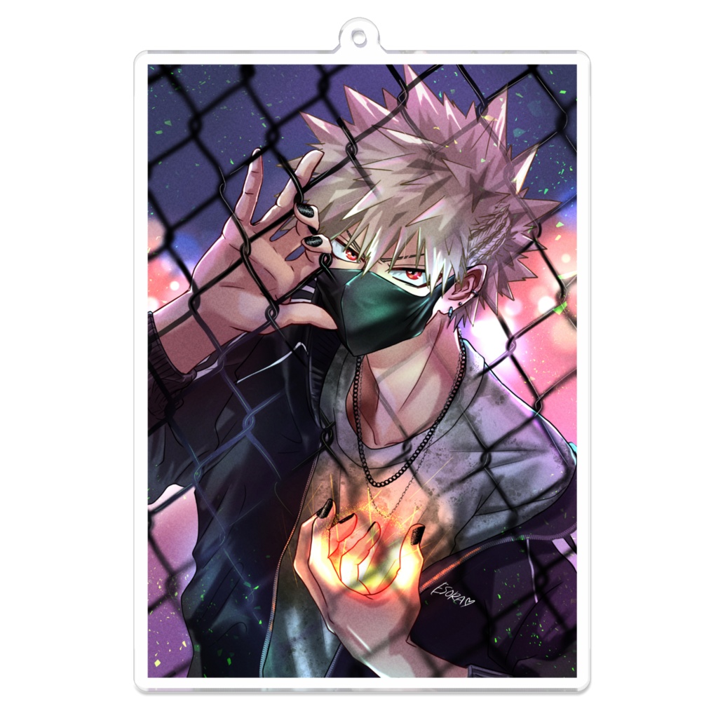 爆豪勝己/Black mask/アクリルキーホルダー/ESORA