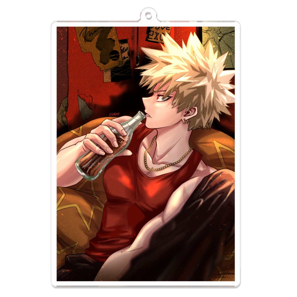 爆豪勝己/Red room/アクリルキーホルダー/ESORA