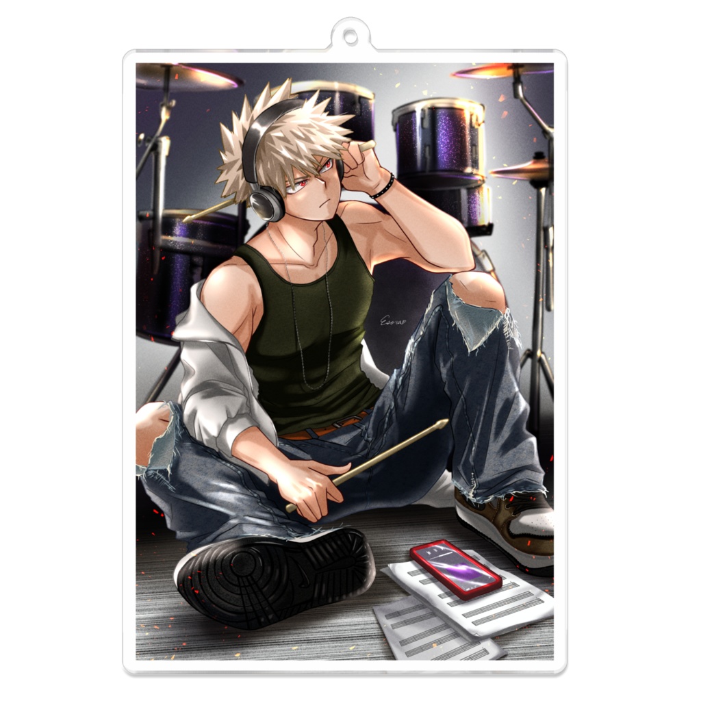 爆豪勝己/No.1 Drummer!/アクリルキーホルダー/ESORA