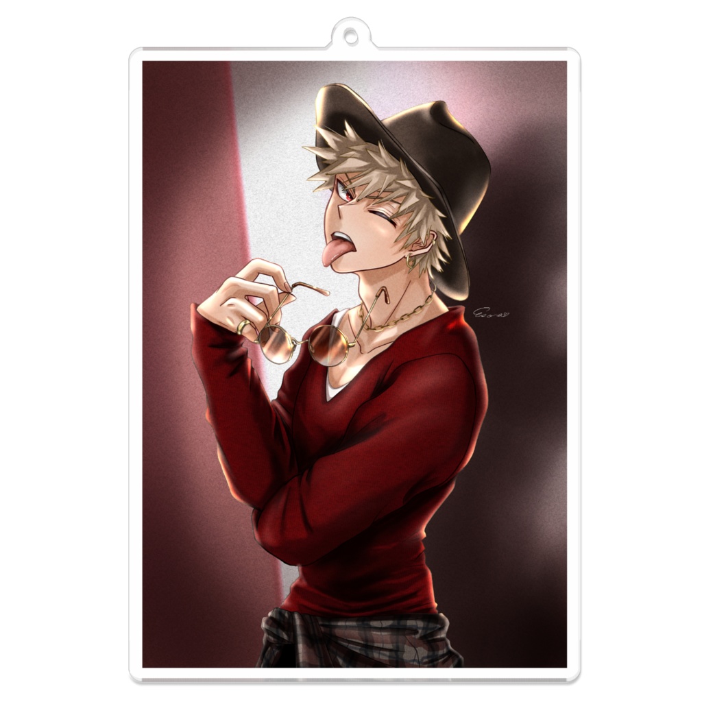 爆豪勝己/ブロマイド風アクリルキーホルダー/ESORA