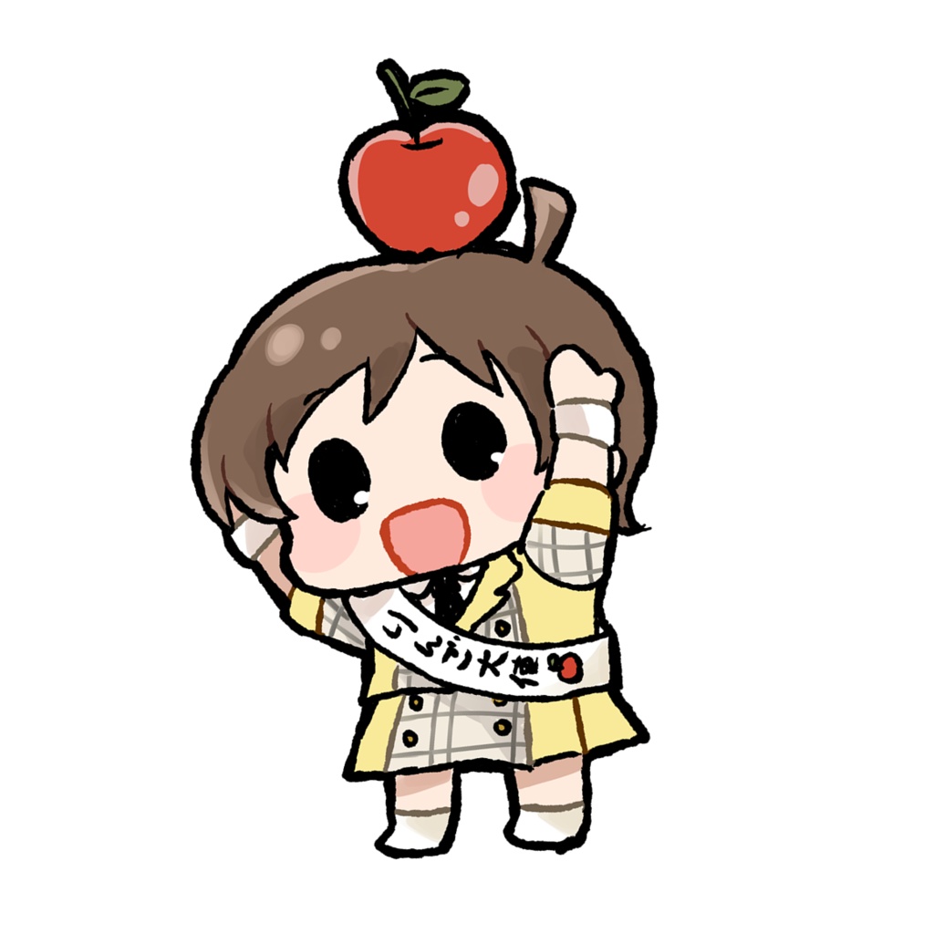 ひなたちゃんりんご大使ステッカー