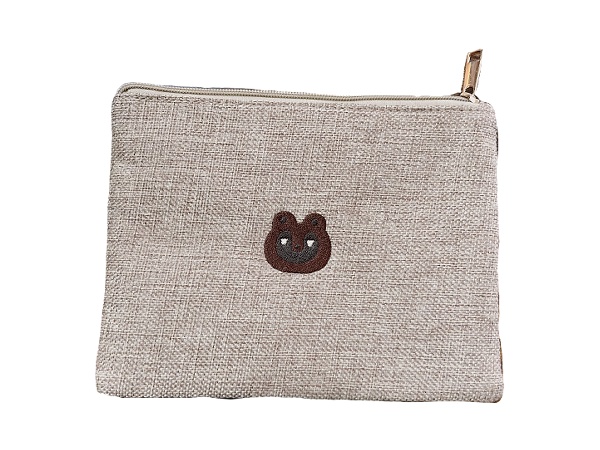 志保たぬ　刺繍ポーチ