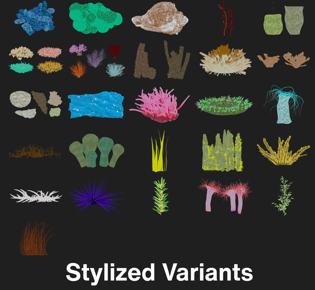 Coral And Creatures Collection fish 3D