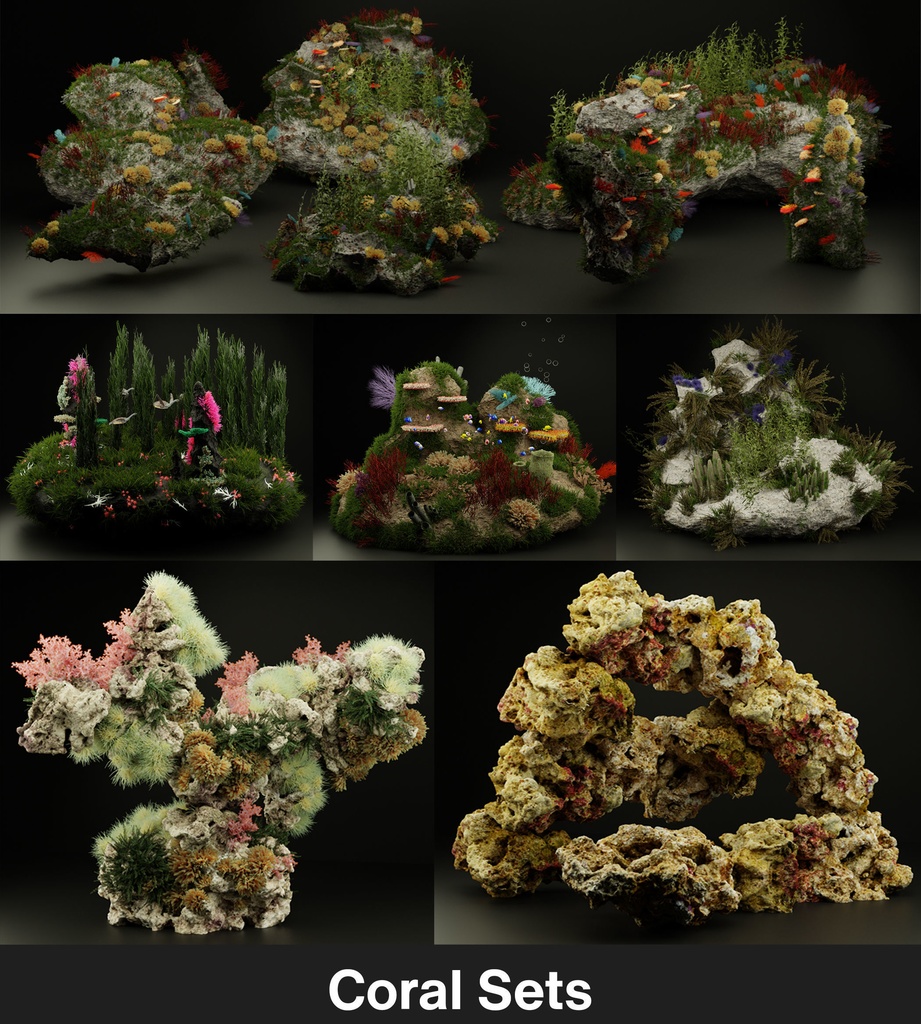 Coral And Creatures Collection fish 3D