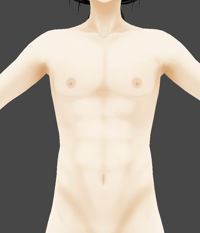 [Vroid studio] torso with abs