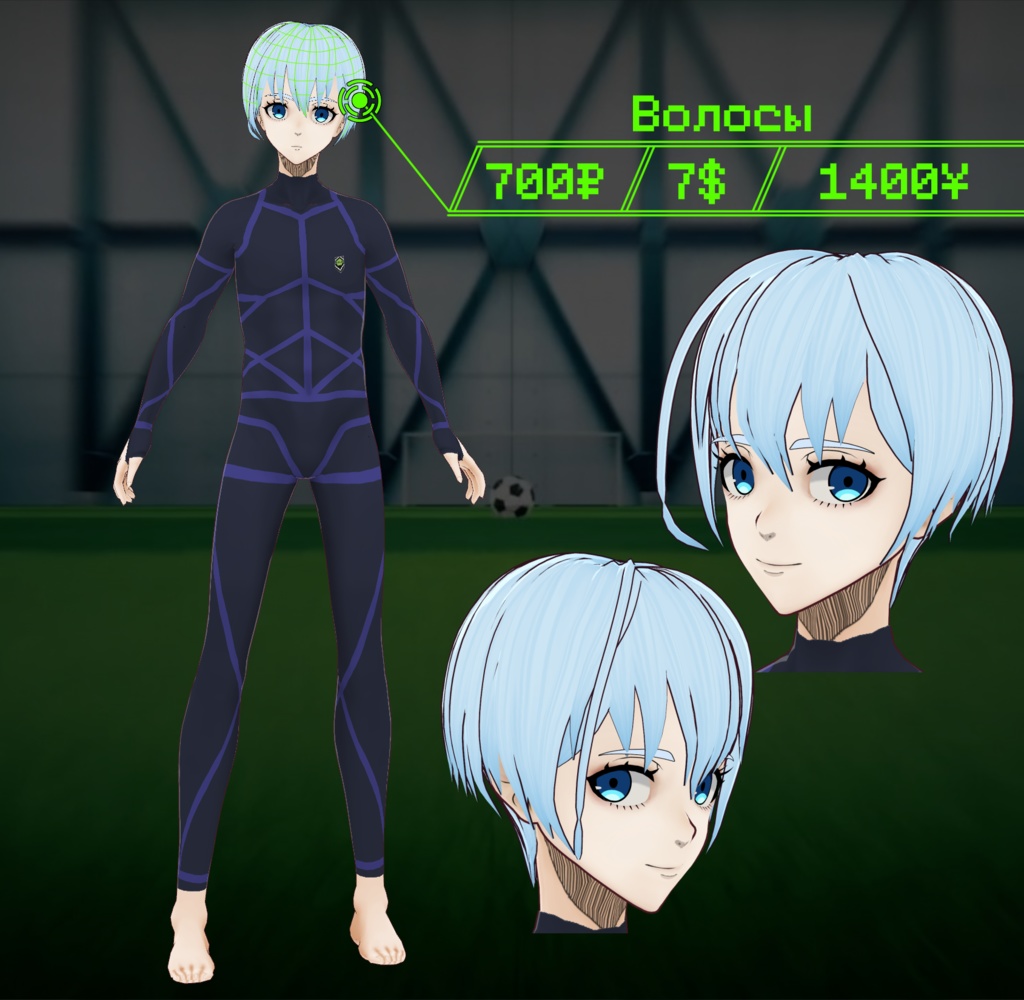 BLUE LOCK. YO HIORI HAIR