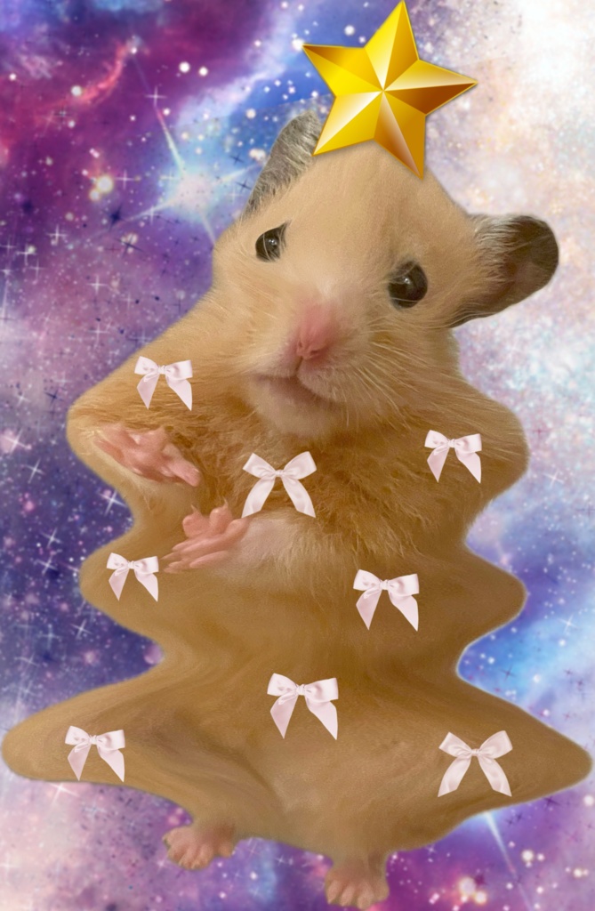 ハムスター クリスマスツリー 2024