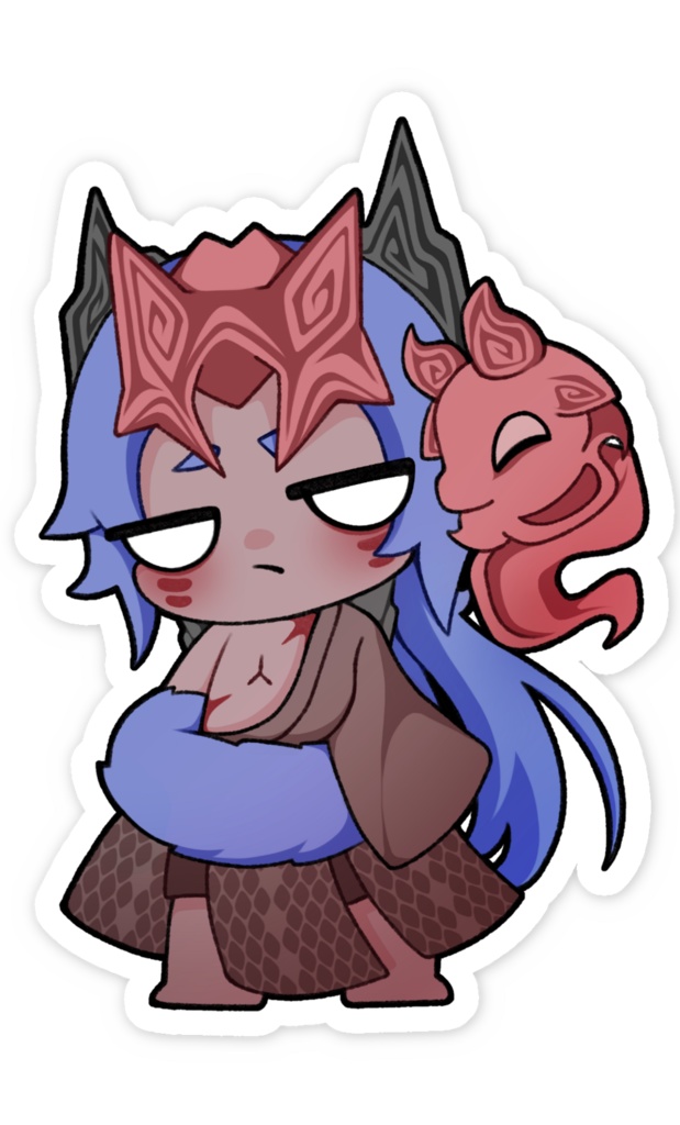 シイサマ でふぉるめステッカー