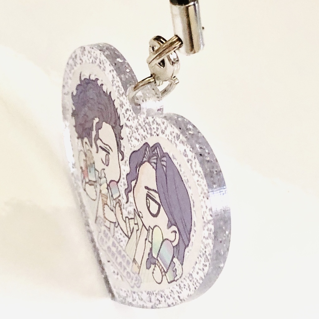 【修羅組】ラメアクリルキーホルダー【バーレット ・ウォーターフォード×ファブリアーノ・ウォーターマーク】