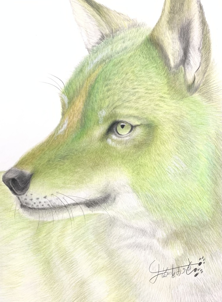 【オーダー】動物似顔絵(色鉛筆画) A3サイズ/ちゃんと額装 ※ 購入前にオーダー内容を事前にメッセージしてください